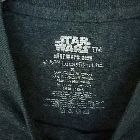 Stars Wars The Mandalorian The Child Womens T-shirt Size Small Gray Short Sleeve - Picture 3 of 10